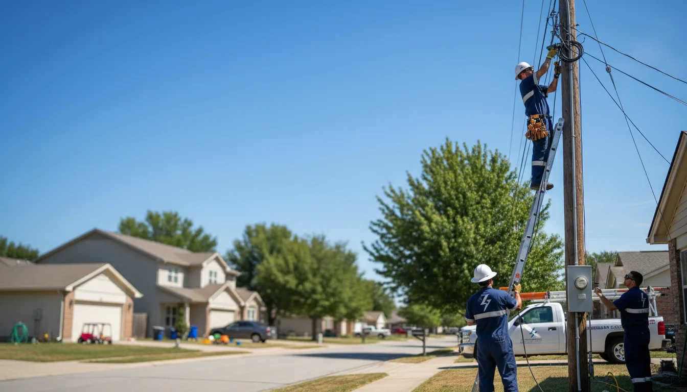 Residential electrician providing installation services in Emporia, KS